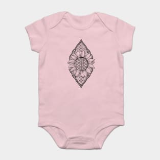 Flower of life sunflower Baby Bodysuit